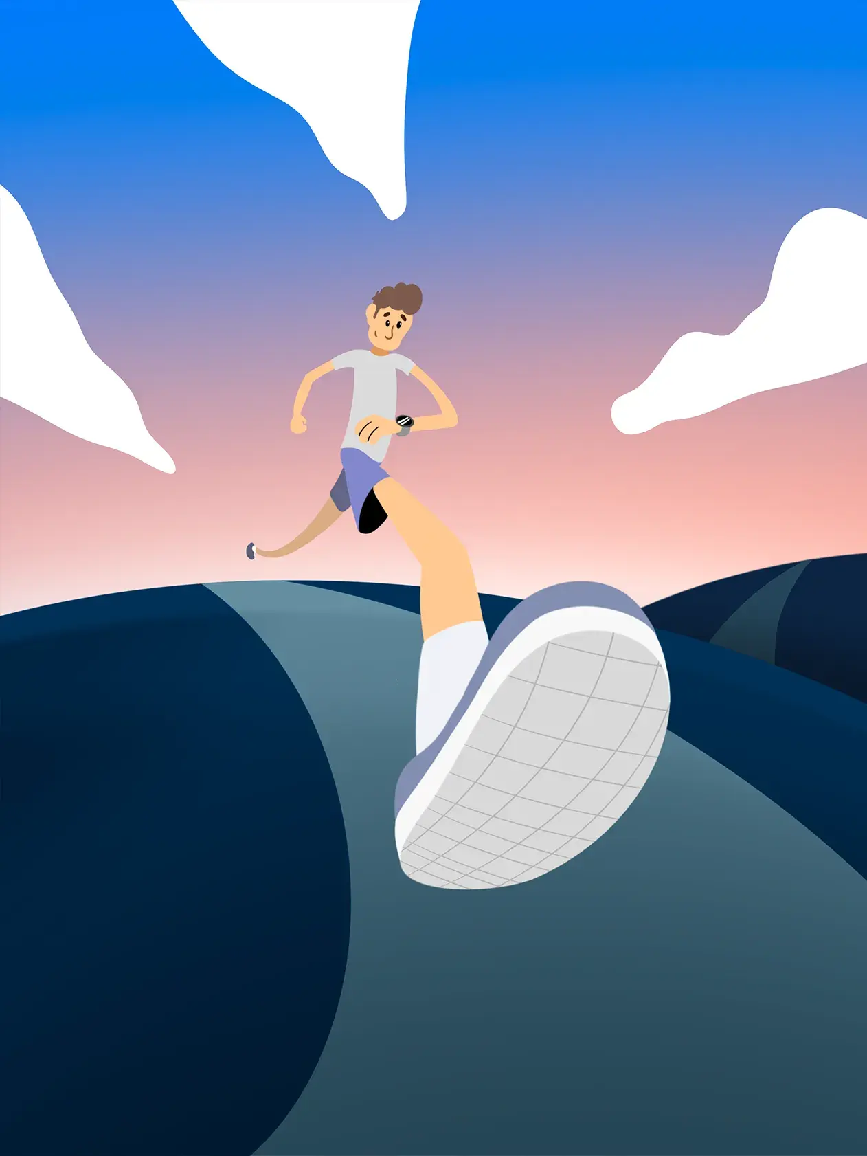 Runner illustration thumbnail Van Campen Design